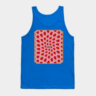 Beautiful Red Aster Patterns Tank Top